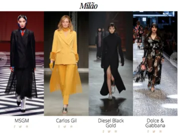 Figura 10: Desfiles da Semana da Moda de Paris. 