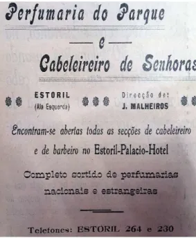 Figura 1-Anúncio de Cabeleireiro de senhoras         Figura 2- Anúncio de Cabeleireiro                                                                                                            de senhoras em inglês 