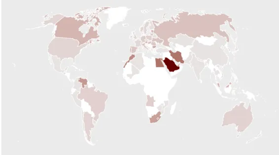 Figure 23 – H1 cancellation ratio per country  