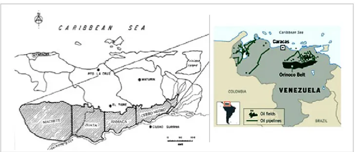 Figura 4: Localização do Faixa de óleo pesado do Orinoco