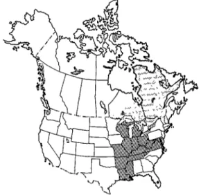 FIGURA  I-Zonas  de  endemicidad  de  la  blastomicosis  en  el  Canadá  y  los  Estados  Unidos