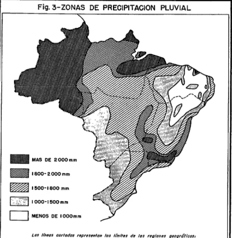 Fig.  3-ZONAS  DE  PRECIPITACLON  PLUVIAL 