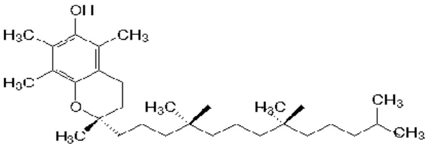Figura 3 – Estrutura química da vitamina E.  