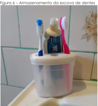 Figura 6 – Armazenamento da escova de dentes