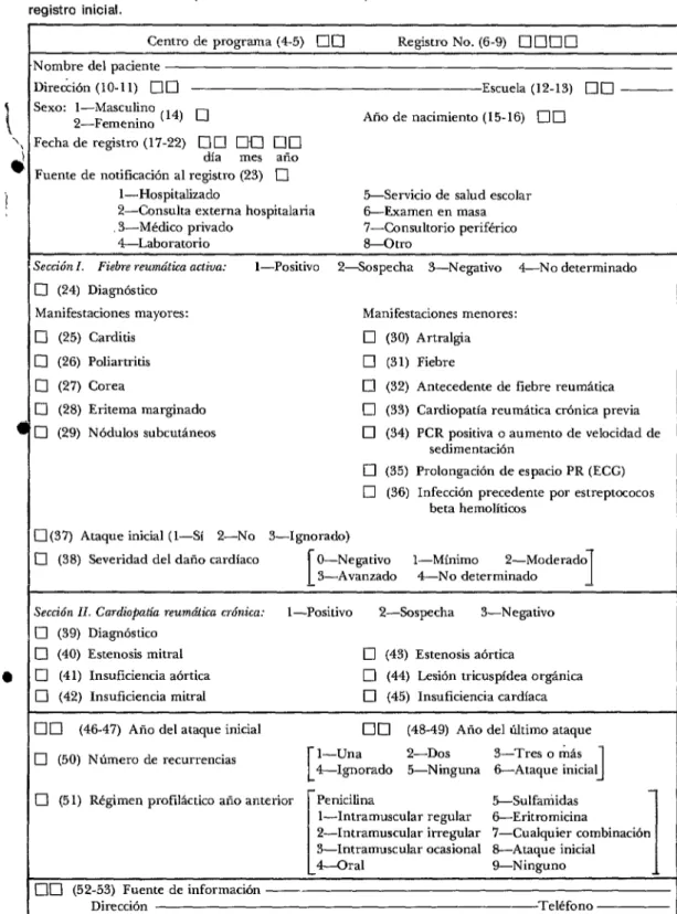 FIGURA  l-Estudio  cooperativo  de  la  OPS  sobre  prevención  de  la  fiebre  reumática