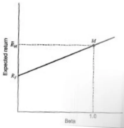 Figure 3 CAPM Market line  Source: Elton et al. (2014) 