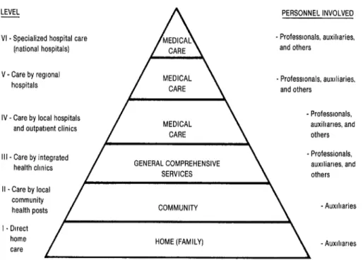 FIGURE  2.  The health care pyramid in Costa Rica. 