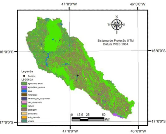 Figura 4 - Mapa de Uso e Cobertura da Bacia do Rio Preto. 