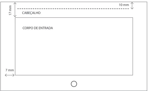 Figura 5: Área a ocupar na ficha