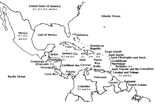 Figure  1.  Dengue  in the  Americas,  1983.