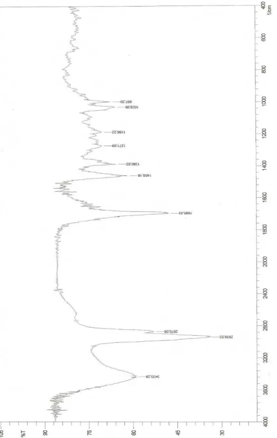 Figura 9 – Espectro de IV (KBr, cm -1 ) de Rg-1 