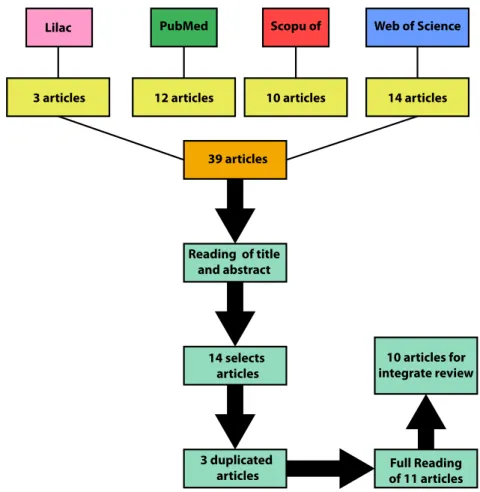 Figure 1. Flowchart of the selection process of the articles of the integrative review
