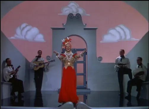 Figura 3. Carmen Miranda no Clube El Tigre, em Serenata Tropical (Down Argentine Way, 1940)