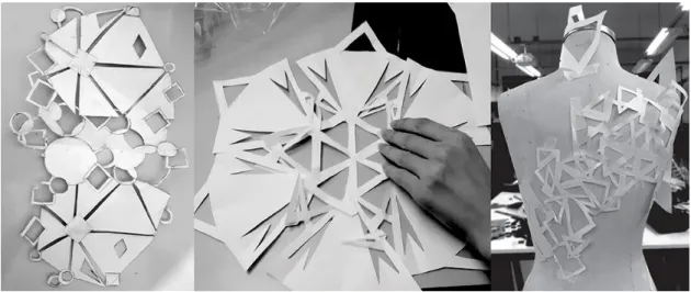 Figure  3:  Process,  manipulation  of  visual  elements  through experimentation. Source: elaborated by the authors