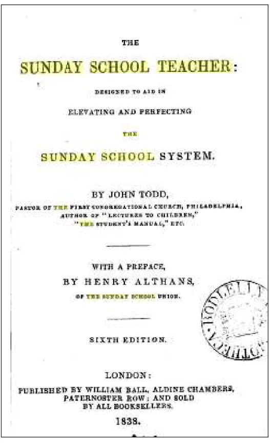 Figura 19 – Capa do livro The Sunday Scholl Teacher (1838), de John Todd 