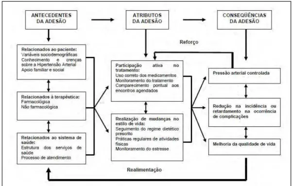 Figura 2: Modelo estrutural do processo de “Adesão ao tratamento anti -    hipertensivo” 
