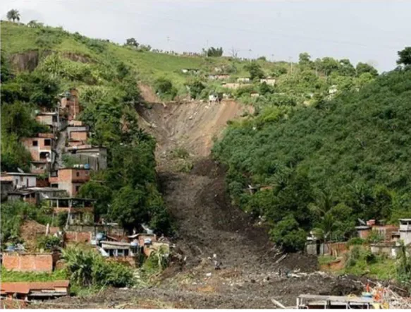 Figura 1: Visão Geral do Deslizamento do Morro do Bumba. Fonte: http://noticias.terra.com.br/ 