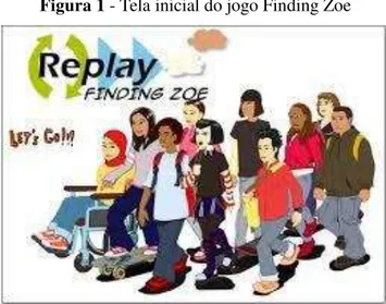 Figura 1 - Tela inicial do jogo Finding Zoe 