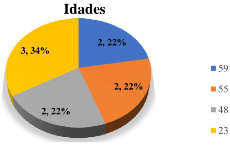 Figura 2- Caracterização da faixa etária dos indivíduos da Empresa 