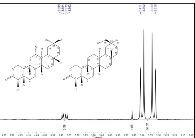 Figura 33: Expansão do espectro RMN de  1 H (500 MHz) de Md-5 obtido em CDCl 3