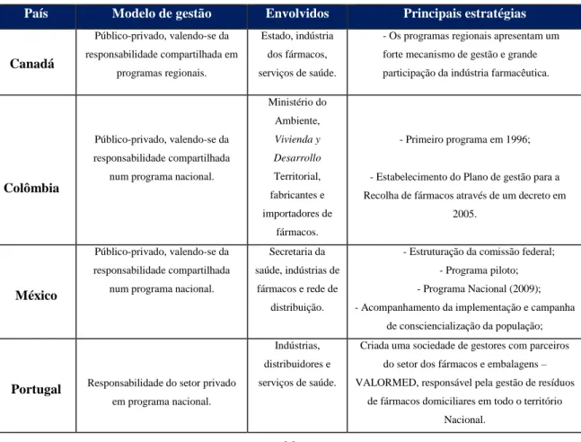 Tabela 7 – Programa de saúde pública  (Adaptado de Falqueto e Kligerman, 2013). 