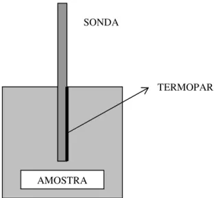 Figura 2.10 – Representação esquemática de uma sonda térmica 