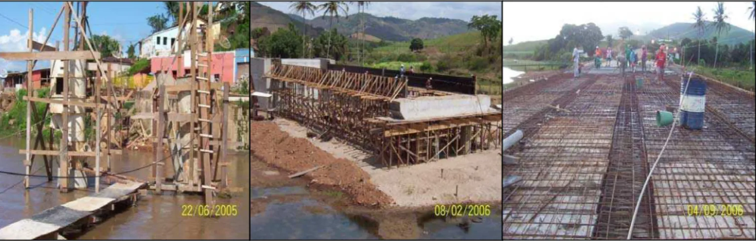 Figura 5.12: Reconstrução da ponte sobre o rio Mamanguape que liga a cidade de  Alagoa Grande aos municípios de Areia e Alagoa Nova