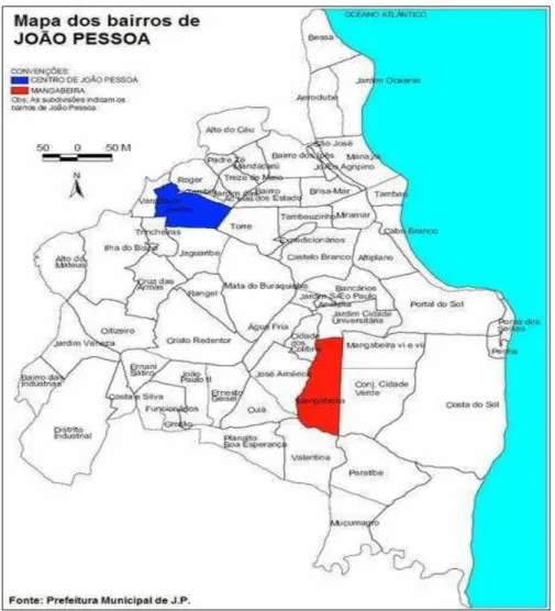 Figura 4 – Município de João Pessoa/PB (PMJP, 2005). 