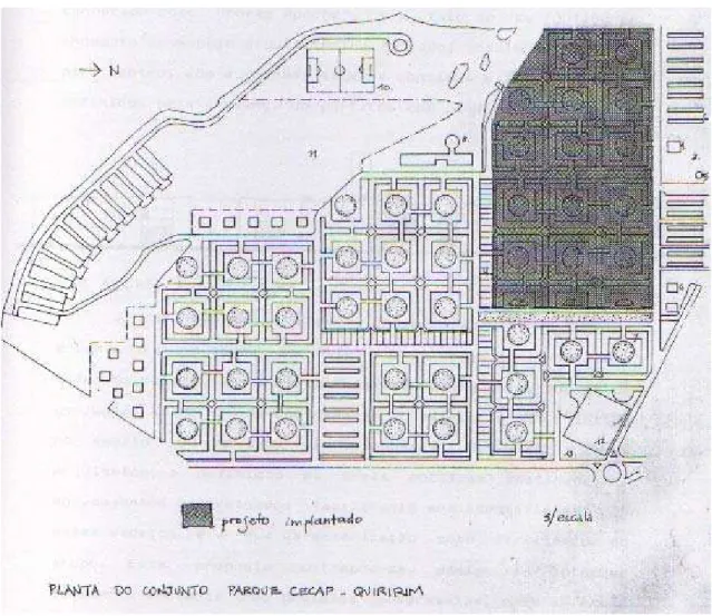 Figura 2.15: Planta do Conjunto Parque CECAP – Quiririm ( Taubaté – 1977) Fonte: Aggio (1992)
