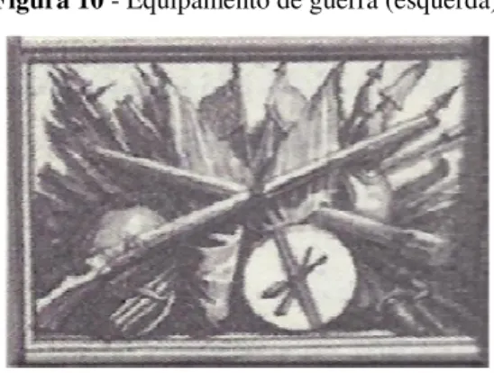 Figura 10 - Equipamento de guerra (esquerda) 