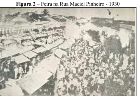 Figura 2  –  Feira na Rua Maciel Pinheiro - 1930 