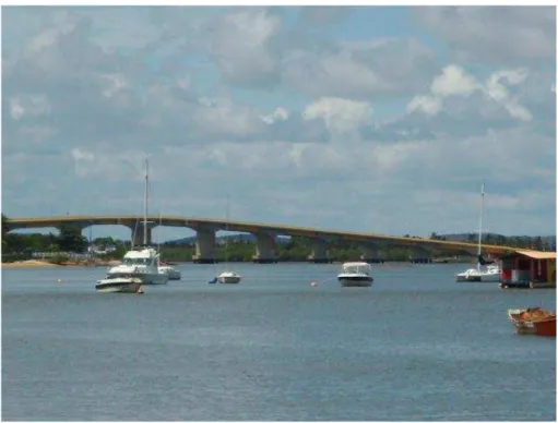 Figura 7: Ponte Joel Silveira sobre o Rio Vaza- Barris, inaugurada em março de 2010. 