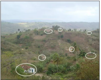 Fig. 2: Visão parcial da disposição das casas em Caiana dos Crioulos. 