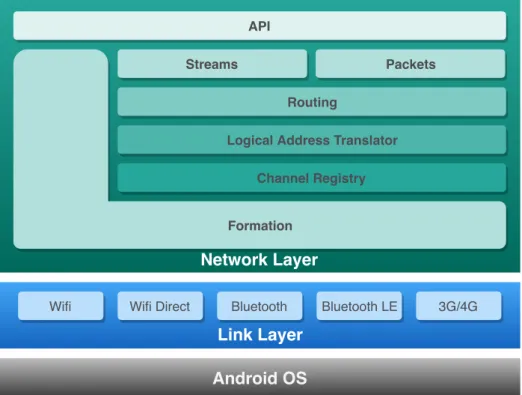 Figure 3.6: The network layer internal structure.