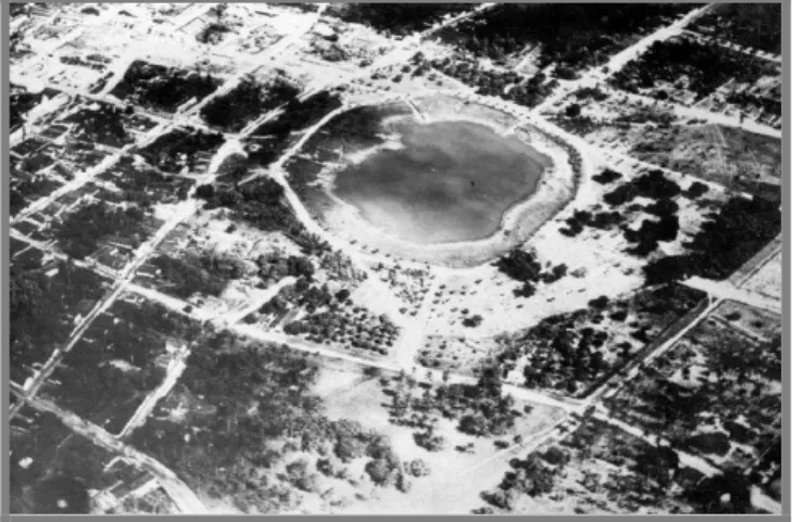 Figura 15: Vista aérea da Lagoa no período do governo de Guedes Pereira. 