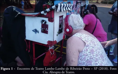 Figura 1 -  Encontro de Teatro Lambe-Lambe de Ribeirão Preto – SP (2018). Foto: 
