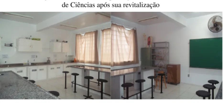 Figura 2 – 2-A e 2-B: Aspecto geral do laboratório   de Ciências após sua revitalização