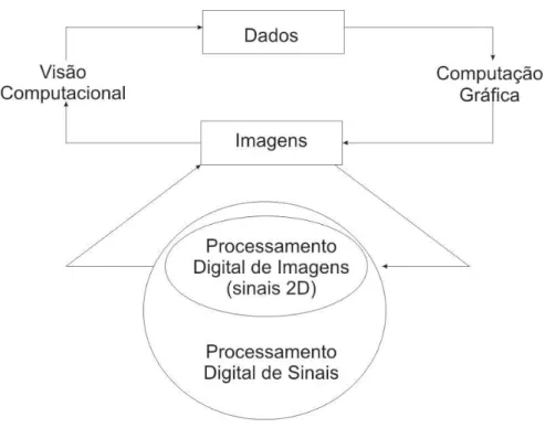 Figura 1 - Processamento digital de imagens e áreas correlatas. 