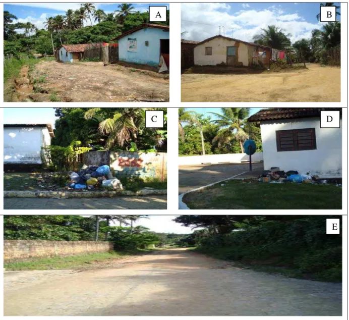 Figura  05:  Vista  geral  da  situação  de  infra-estrutura  urbana  e  serviços  públicos  oferecidos  à  população    da  Comunidade de Nossa Senhora do Livramento, Santa Rita/Paraíba 