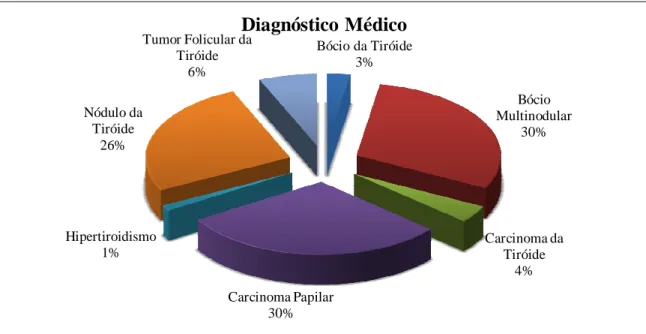 Gráfico 2 – Distribuição Percentual dos Doentes de acordo com o Diagnóstico Médico 
