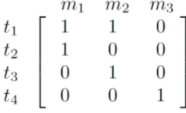 Figure 2.1: Example coverage matrix for the constraint-based approach as shown by Campos et al.