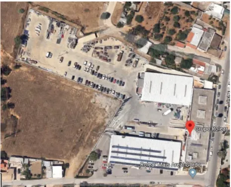 Figure 7.2 – Google maps screenshot of the Rolear group headquarters. coordinates: 37°02'26.5"N  7°53'49.0"W