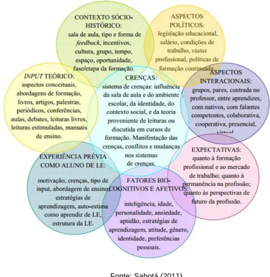 Figura 4 - Formação de Professores de LE como um sistema complexo 