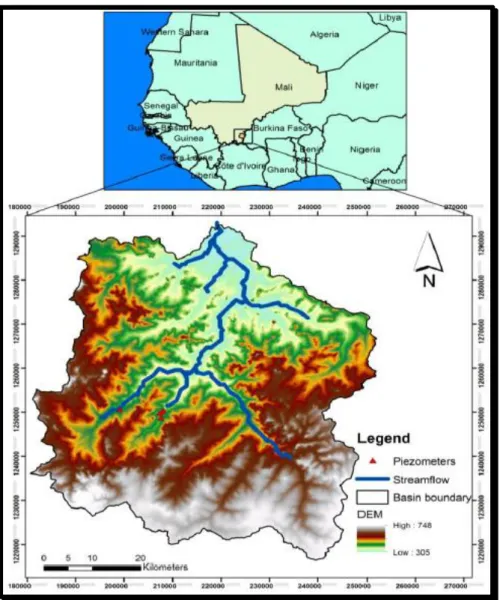 Figure 7- Geographical location of the Klela Basin (Toure et al., 2016)