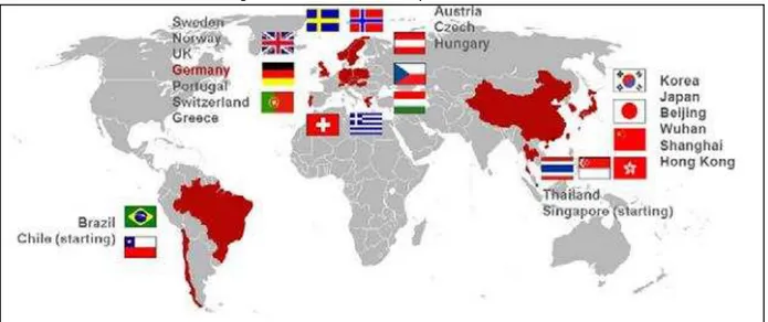 Figura 05: Países com mapas climáticos 