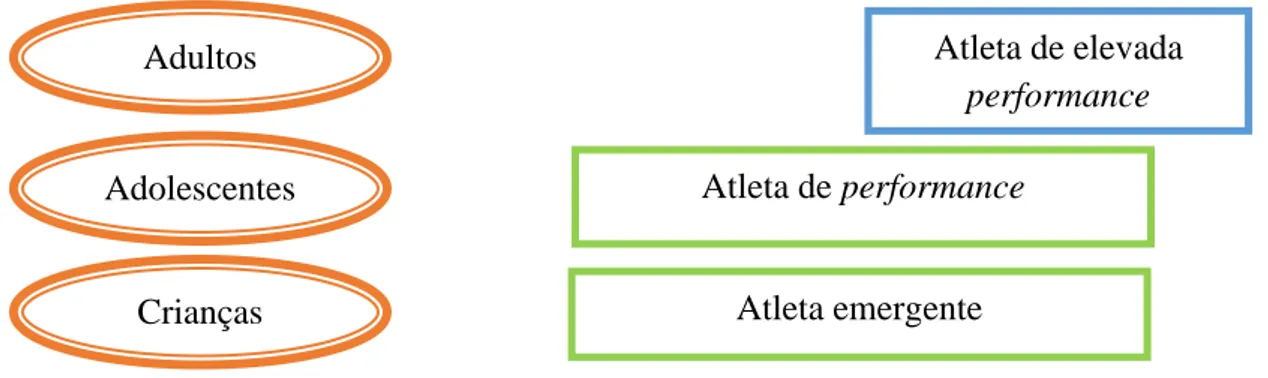 Figura 01: Participação nas atividades desportivas (adaptado de Icce e Asoif (2012a) cit  in Resende e Gilbert (2016))