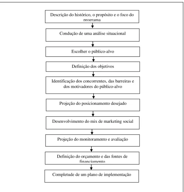 Figura 2 - Modelo de processo de marketing social de Kotler e Lee (2008)