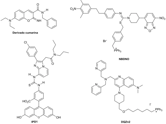 Figura  8.  Estrutura  de  novas  moléculas  fluorescentes  testadas  para  a  marcação  seletivas  de  mitocôndrias