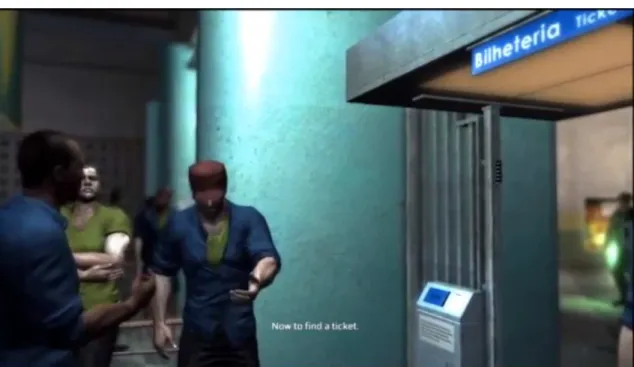 FIGURA 6 – Estação de metrô no Brasil em Assassin’s Creed III 