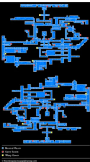 Figura 28 ─ Mapas do game Castlevania: symphony of the night (1997). 45
